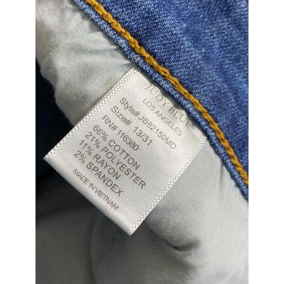 Judy Blue Womens Skinny Fit Distressed Mid Rise Ankle Jeans Size 31 Blue Denim - Picture 5 of 16